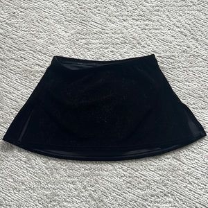 MONDOR A Line Velvet Figure Skating Skirt 10/12
